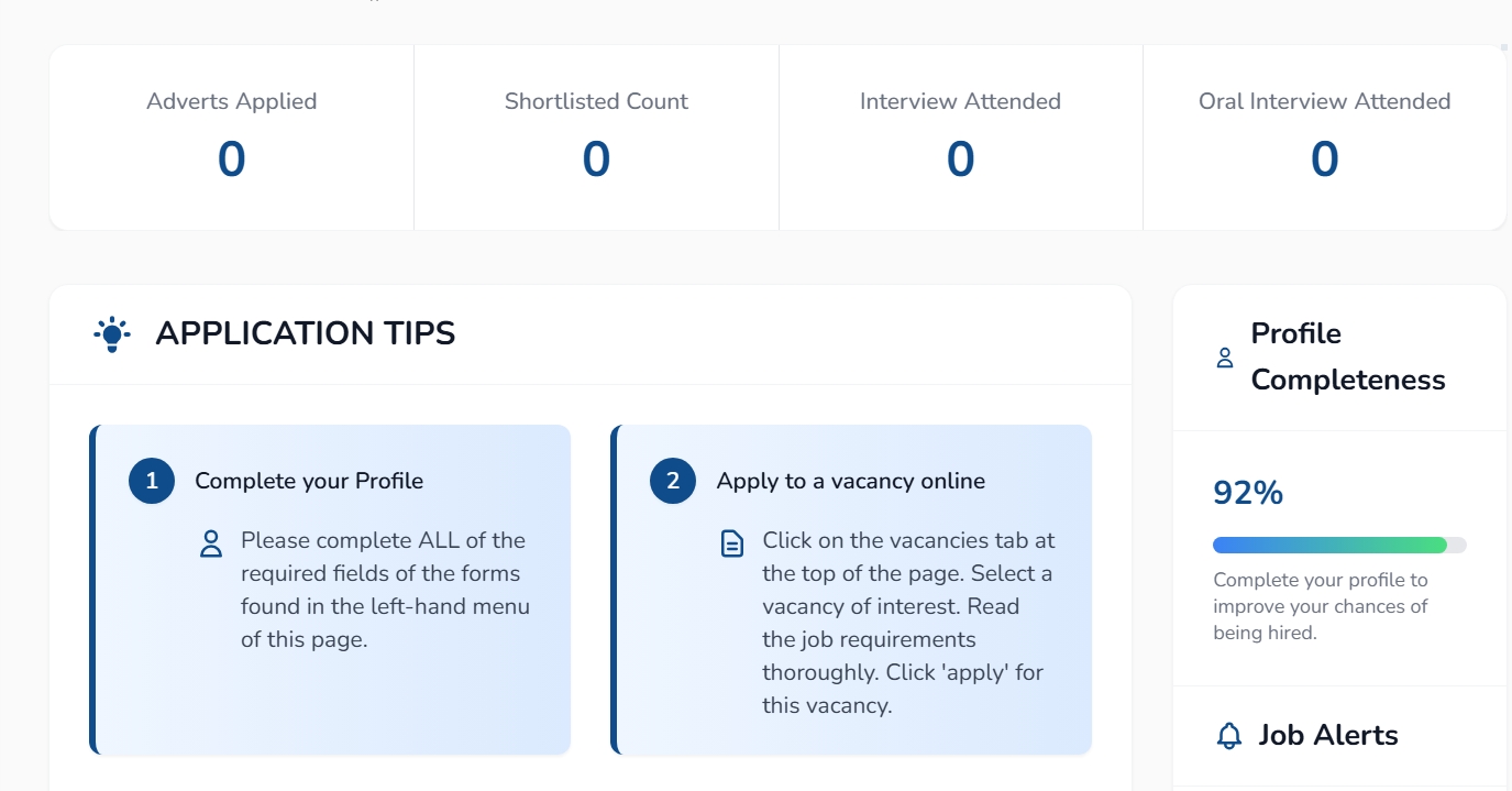 Ajira portal updates,